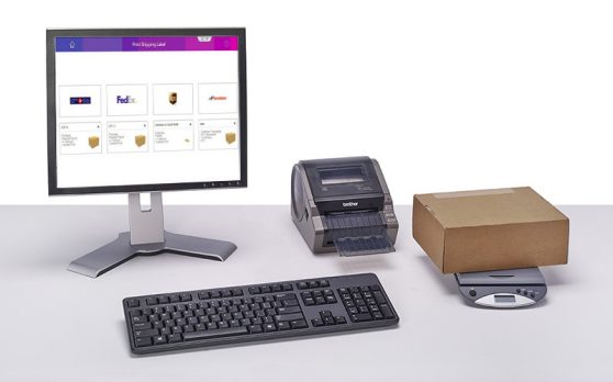 sendPro online with printer and scales