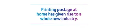 Printing postage at home has given rise to a whole new industry