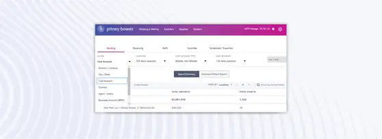 Filtering Reports in PitneyAnalytics