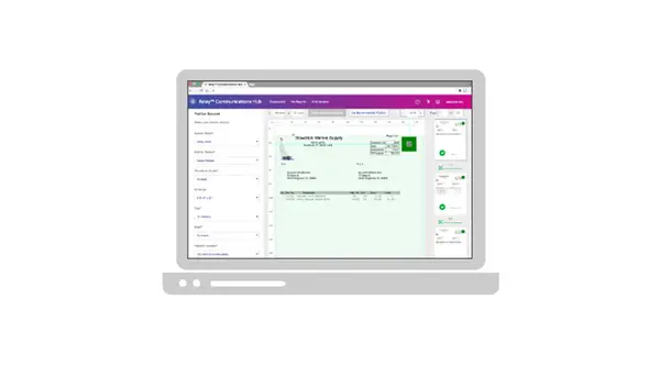 Select barcode location on the document.